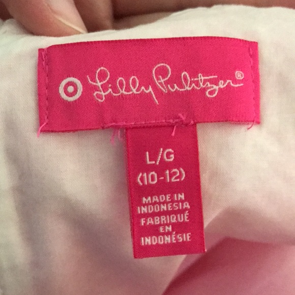 SOLD π€NWT TARGET LILLY PULITZER 2015 NEON PINK SHIFT DRESS SIZE L 10-12π€ - Picture 11 of 16